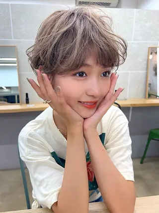 ショート パーマ 🌟似合わせショート No.1🌟ホノのヘアスタイル