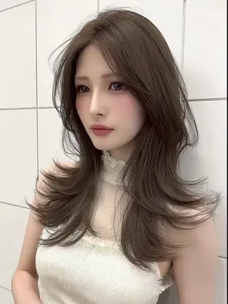 ロング カラー りきと🦋髪質改善/ 縮毛矯正/艶カラーのヘアスタイル