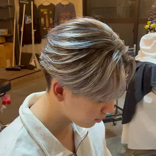 ショート ツイスパ/シャドウ 新井のヘアスタイル