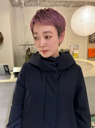 ショート カラー 村上雅人 ナチュラルモードのヘアスタイル
