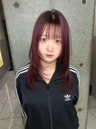 カラー ️💜akari💜 ハイトーン/レイヤーのヘアスタイル