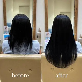 𝐲𝐮𝐮𝐦𝐢 エクステ/ 艶カラーのヘアスタイル