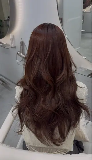 ロング 代官山×美髪縮毛矯正 艶カラー🫧のヘアスタイル