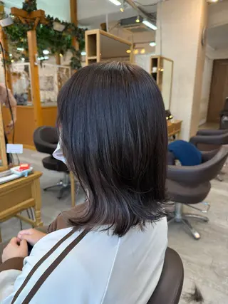ミディアム カラー 丸山 弘基のヘアスタイル