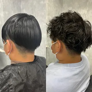 ショート パーマ 今話題の艶髪矯正 美艶カラー/FUKAのヘアスタイル