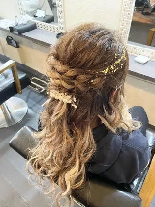 ロング かめやま ゆりのヘアスタイル