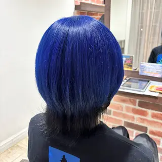 ミディアム カラー しばた ゆらのヘアスタイル