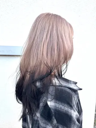 ロング カラー ヘアアレンジ 森山 遥葵のヘアスタイル