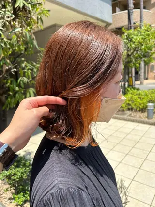 ミディアム 【艶ｶﾗｰ/ｼｮｰﾄ 】田原 愛菜🐯のヘアスタイル