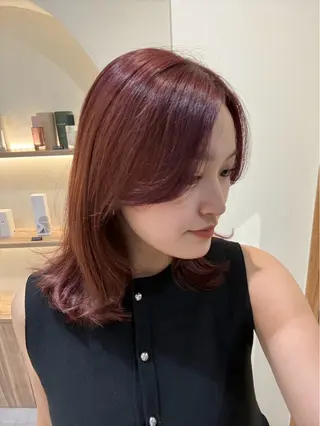 ミディアム カラー Zina aimiのヘアスタイル