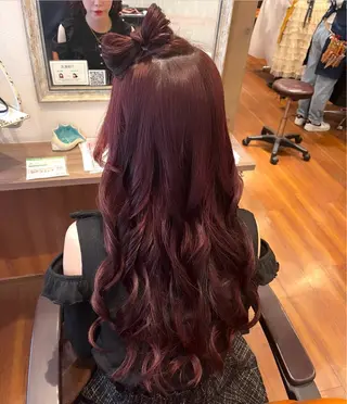 ロング 西田辺/ブリーチ/ SASARAのヘアスタイル