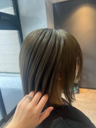 ミディアム カラー 似合わせ/顔周り 💛Mayuka🧡のヘアスタイル