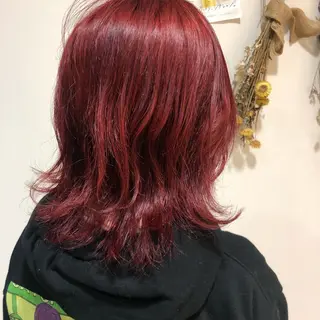 ミディアム カラー 松佐 ゆかりのヘアスタイル