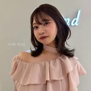 ミディアム NAKAHARA TSUKUSHIのヘアスタイル