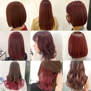 ロング カラー 予約 停止のヘアスタイル