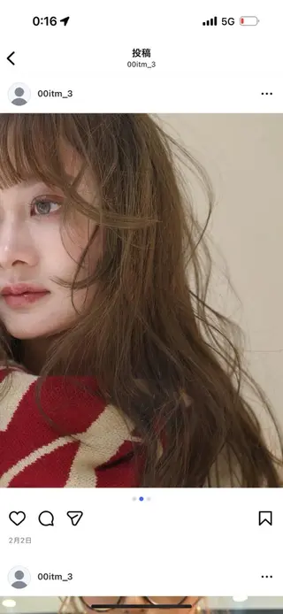 カラー miyo .⋆のヘアスタイル