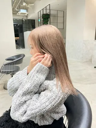 セミロング 盛れるカットカラー DEAN豊橋店のヘアスタイル