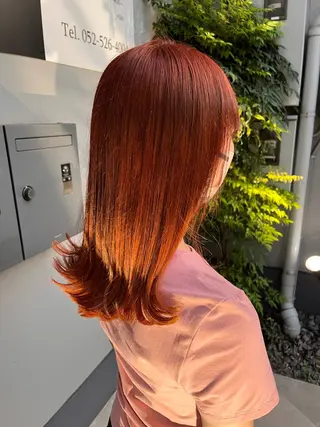 セミロング エクステ・髪質改善・ ブリーチ・吉田大介のヘアスタイル