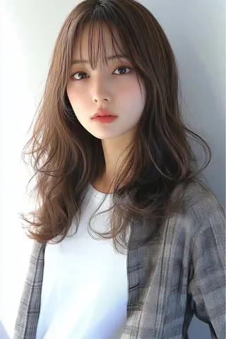 セミロング よしずみ れいなのヘアスタイル