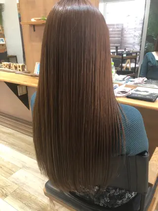 ロング 酸性縮毛矯正　美髪 特化サロン　八百村のヘアスタイル