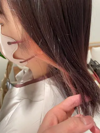 ミディアム カラー ヘアアレンジ ハイライトカラー/ 艶カラー/ 徳川のヘアスタイル