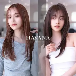 セミロング カラー 御木 信介のヘアスタイル