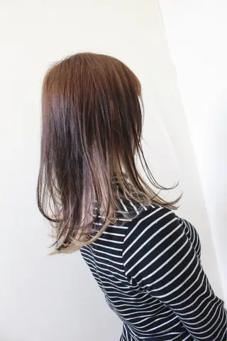 ミディアム カラー 土居 正季のヘアスタイル