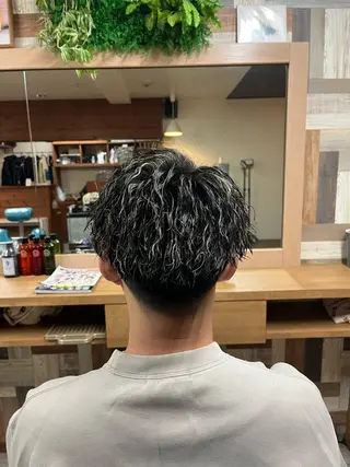ミディアム カラー パーマ メンズ SWELL  高峰 将生  メンズ専門のヘアスタイル