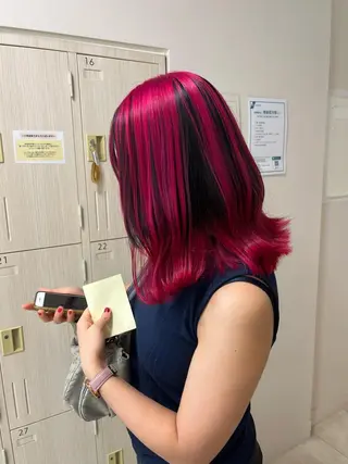 ロング カラー 暖色/ブリーチカラー 🎀 M i k uのヘアスタイル
