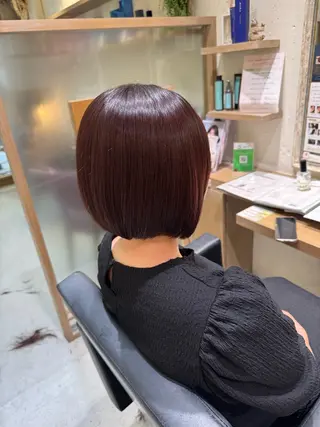 ショート レイヤー/顔周り/透 明感カラー/うる艶のヘアスタイル