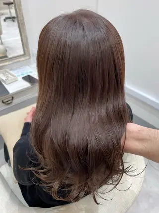 ロング カラー 縮毛矯正×艶カラー /中村勇太のヘアスタイル