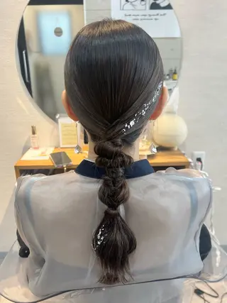 ヘアアレンジ 対馬 粘音のヘアスタイル