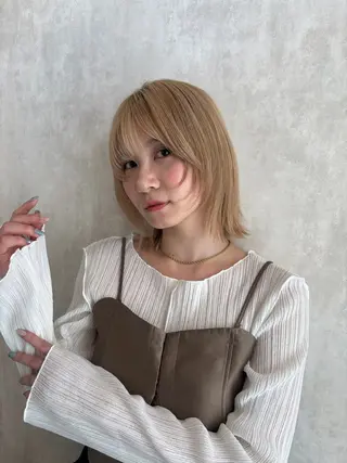 ミディアム カラー 🩵似合わせカット SEIRA🩵のヘアスタイル