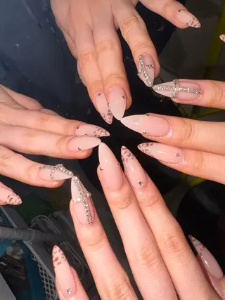 ネイル 33nail✴️栄 スミレ❇️Gel-xのネイルデザイン