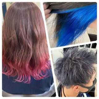 ミディアム カラー Agu hair 清尾 浩昭のヘアスタイル