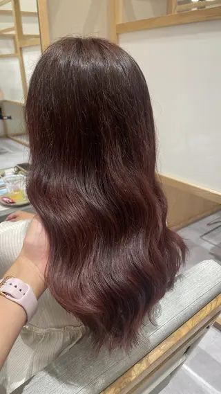 セミロング カラー spinhair fluffyのヘアスタイル