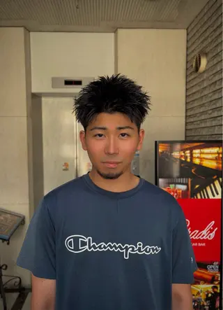ショート メンズ UMM daichi メンズパーマのヘアスタイル