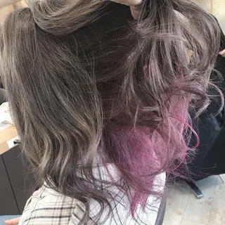 セミロング カラー Lien 深井店のヘアスタイル
