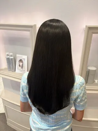 ロング カラー 艶カラー⑅̥ヘアメ ⑅̥honokaのヘアスタイル