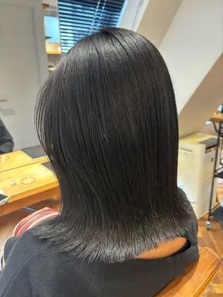 ショート カラー misa🫧ナチュラ ル縮毛矯正/髪質改善のヘアスタイル