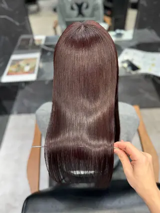 ロング JIN|朝楽になる 乾かしただけで極艶髪のヘアスタイル