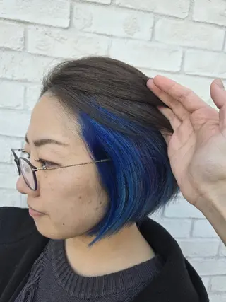 ミディアム カラー preak TOMOのヘアスタイル