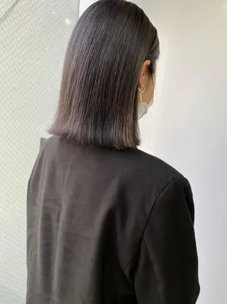 ミディアム カラー Pia ツボイ ケイタのヘアスタイル