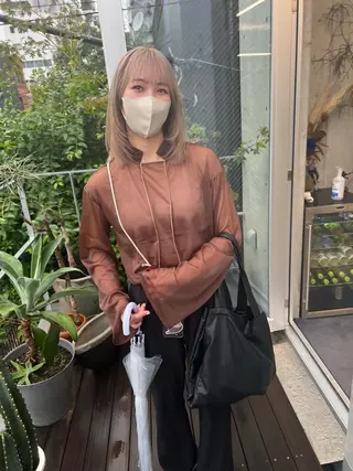 ミディアム カラー sakoda shunkiのヘアスタイル