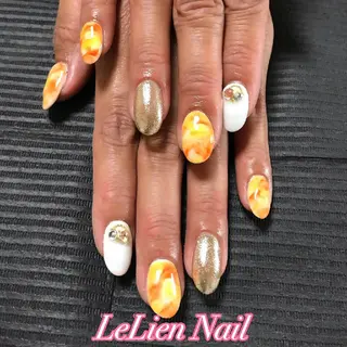 ネイル モチの良さ◉ フィルインネイル♡のネイルデザイン