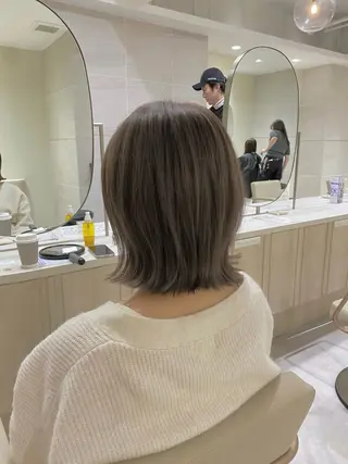 ショート カラー 透明感カラー🌿 グレージュ🐺陽介のヘアスタイル