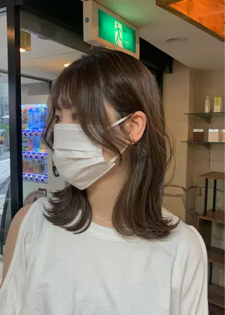 ミディアム カラー 矢野 晃平のヘアスタイル