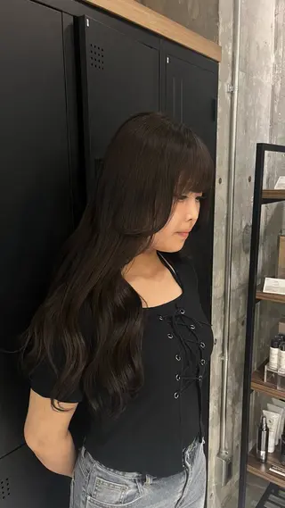 ロング 海外風ハイライト／ Rizuのヘアスタイル
