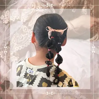 ヘアアレンジ ꧁꒰ঌ奈菜美໒꒱꧂ 箕面美容室のヘアスタイル