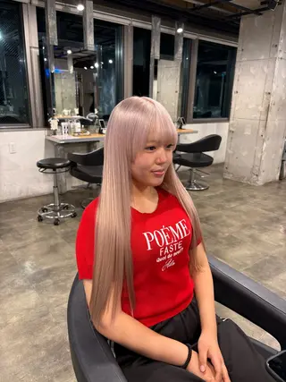 ロング カラー ハイトーン 横浜💞ミオのヘアスタイル